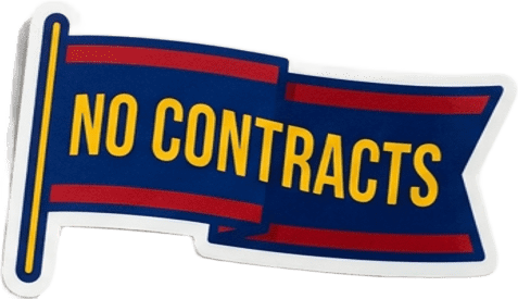 Sticker: No contracts